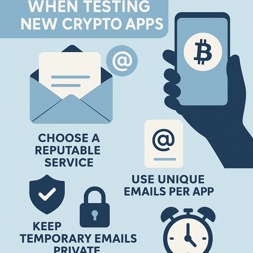 Best Practices for Using Temporary Emails When Testing New Crypto Apps